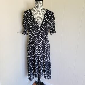 Tommy Hilfiger Polka Dot Fit & Flare Midi Dress